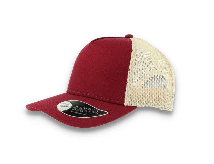 Trucker Cap Burgundy/Stone Atlantis Rapper Cotton - LOKK