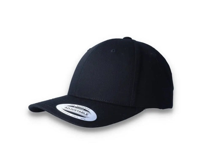 Curved Baseball Cap Snapback Black - Yupoong 7706 - LOKK