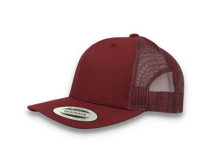 Maroon Trucker Cap Retro - Yupoong 6606 - LOKK