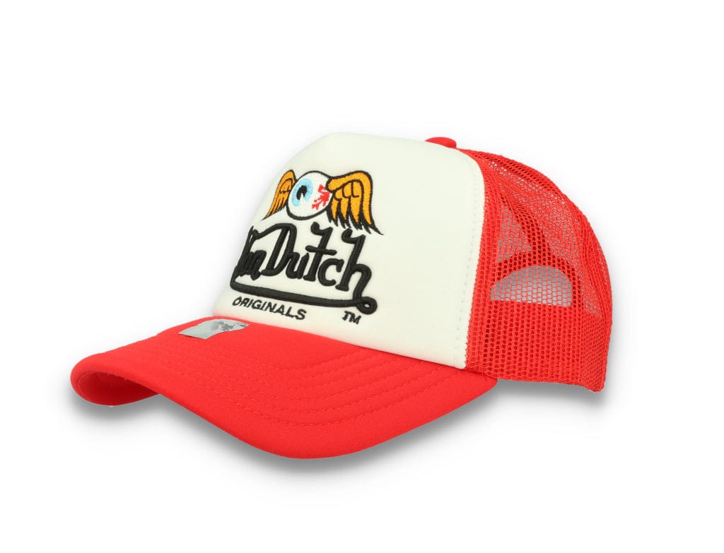 Von Dutch Trucker Cap Baker White/Red - LOKK