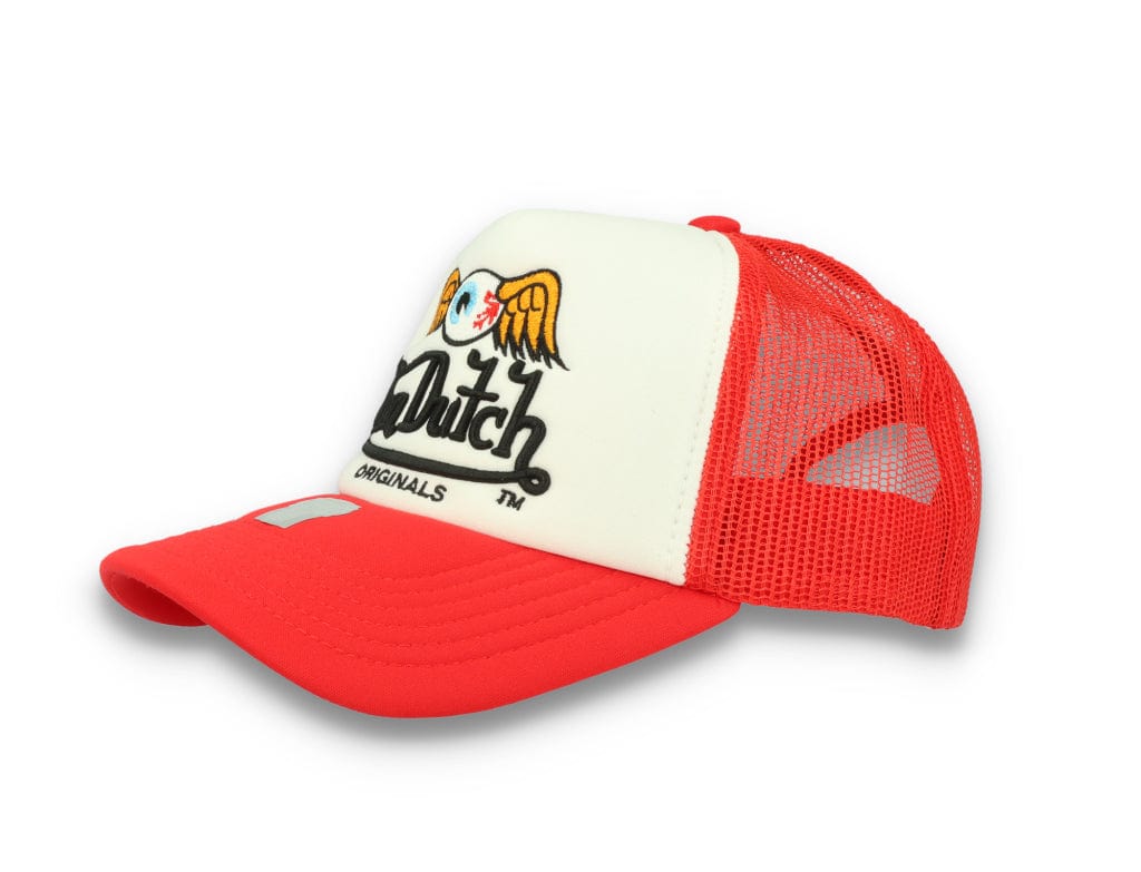Von Dutch Trucker Cap Baker White/Red - LOKK