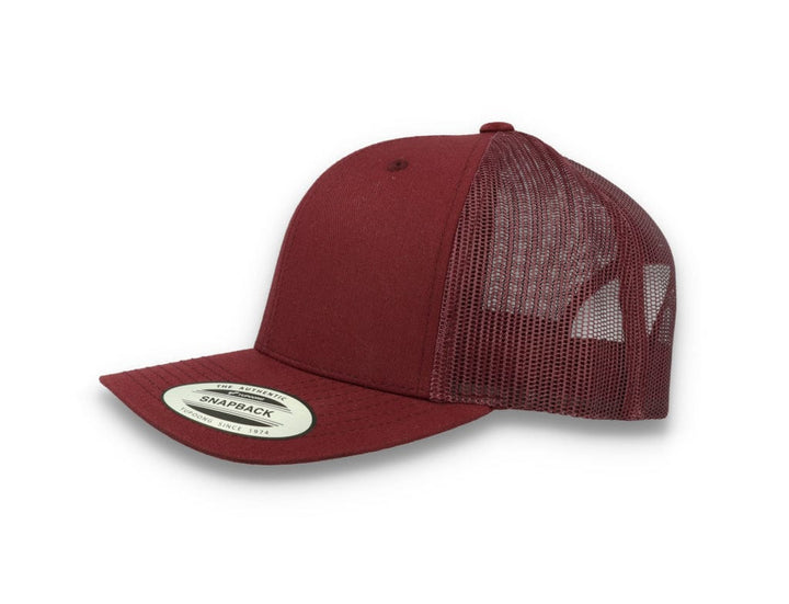 Maroon Trucker Cap Retro - Yupoong 6606 - LOKK
