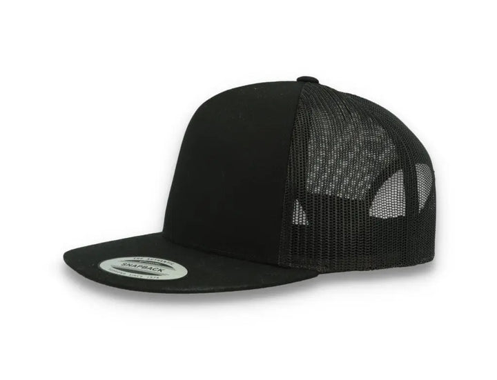 Classic Trucker Cap Black/Black - Yupoong 6006 - LOKK