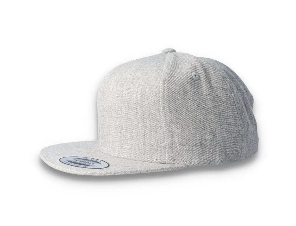 Heather Grey/Heather Grey Snapback Cap - Yupoong 6089M - LOKK