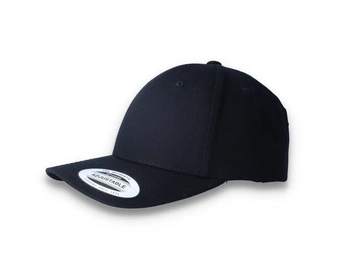 Curved Baseball Cap Snapback Black - Yupoong 7706 - LOKK