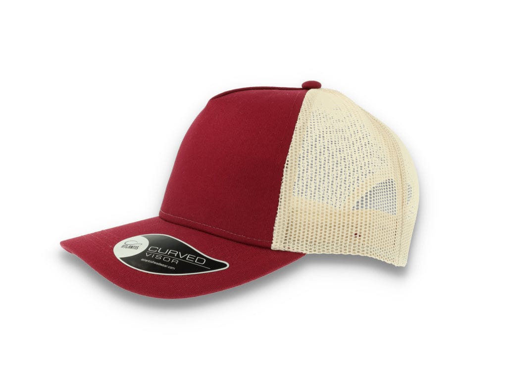 Trucker Cap Burgundy/Stone Atlantis Rapper Cotton - LOKK