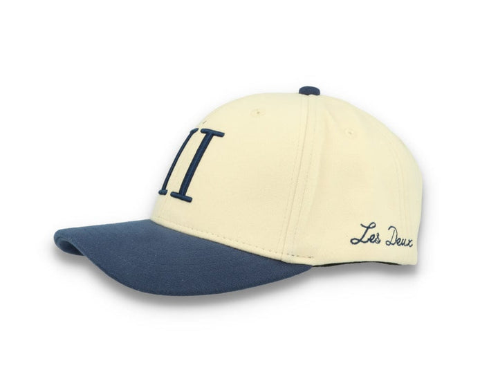 Contrast Baseball Cap Ivory/Dark Navy - LOKK