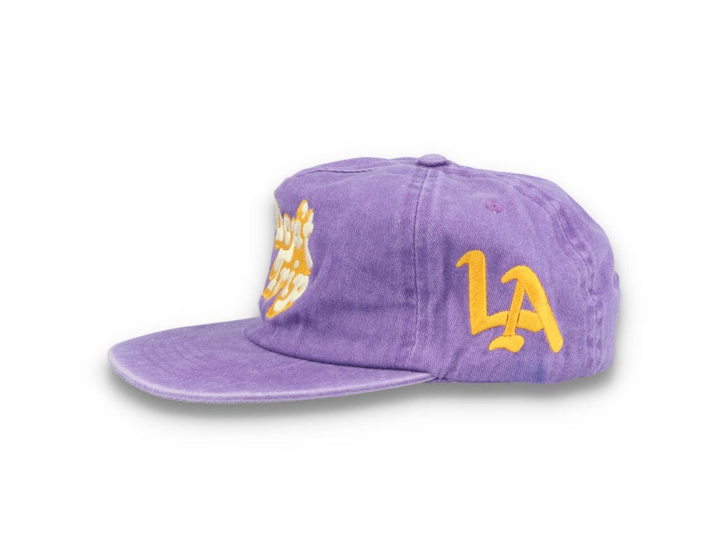 Free & Easy Don't Trip Washed Snapback Hat Purple