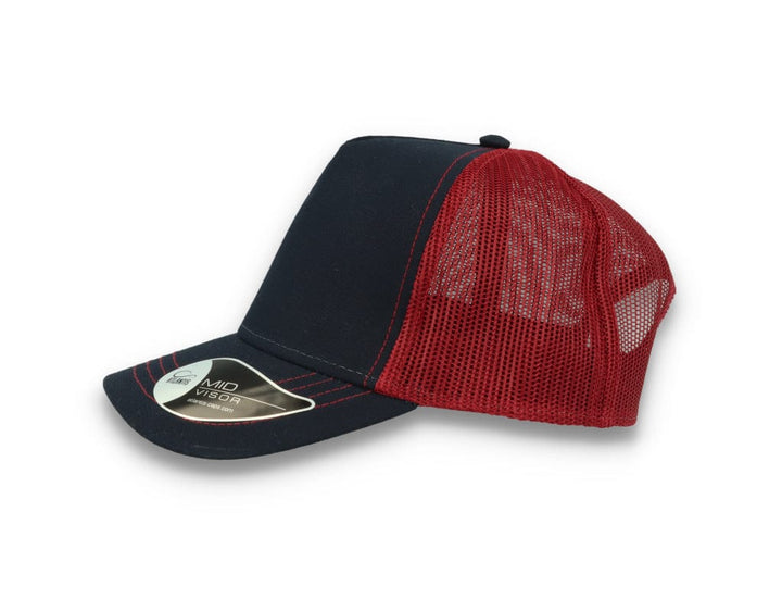 Trucker Cap Navy/Burgundy Atlantis Rapper Canvas - LOKK