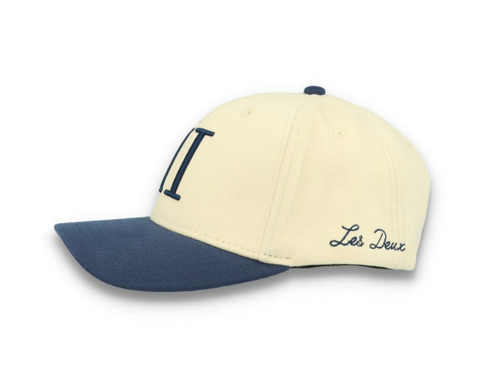Contrast Baseball Cap Ivory/Dark Navy - LOKK
