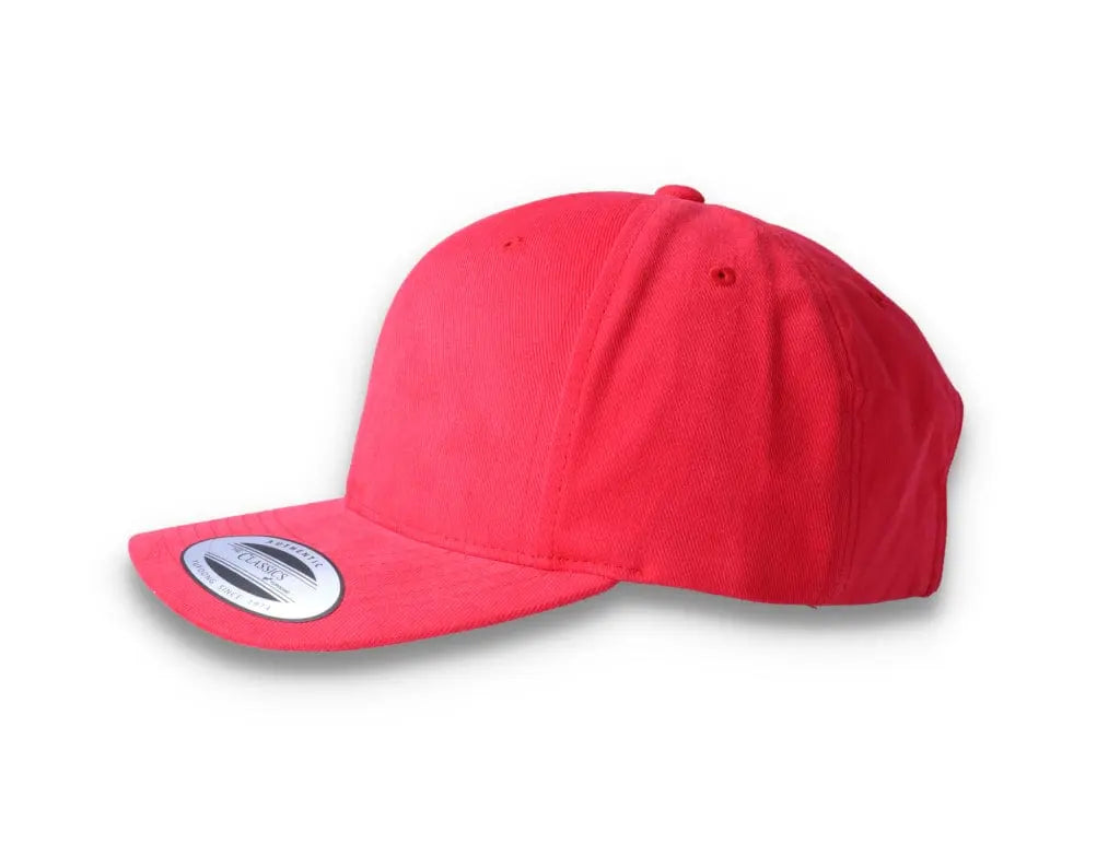 Red Velcro Cap - Twill Baseball - Yupoong 6363V