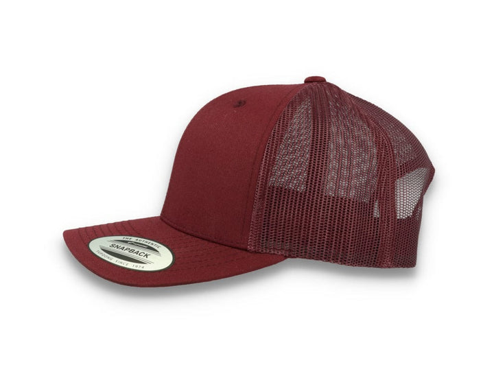 Maroon Trucker Cap Retro - Yupoong 6606 - LOKK