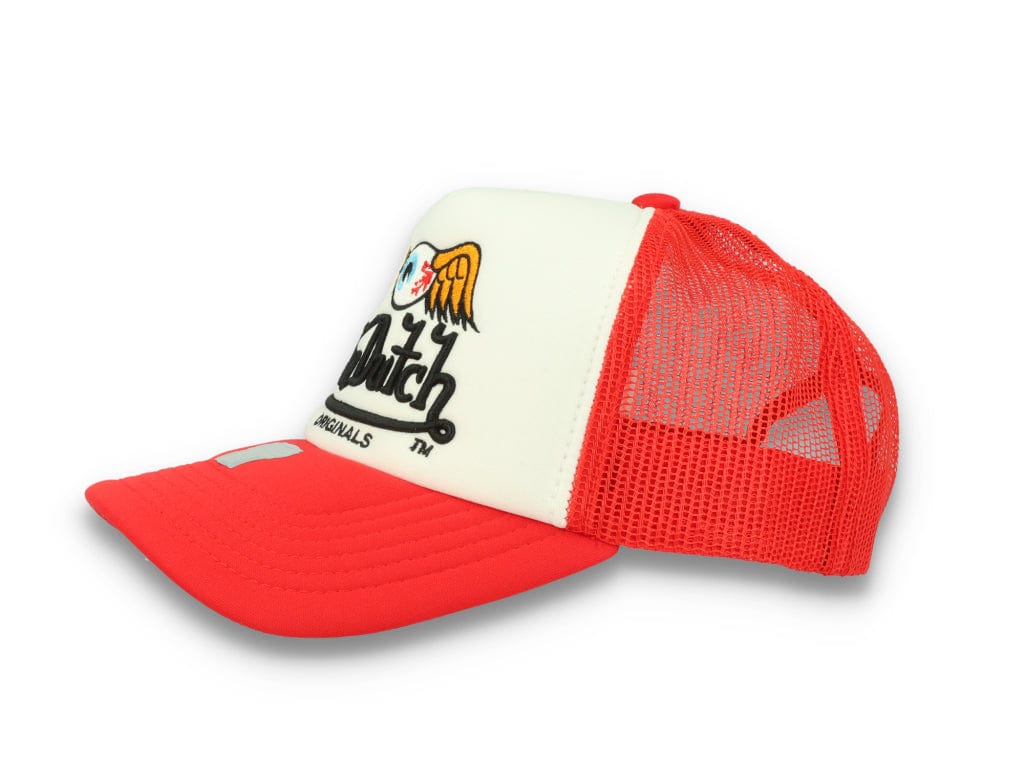 Von Dutch Trucker Cap Baker White/Red - LOKK