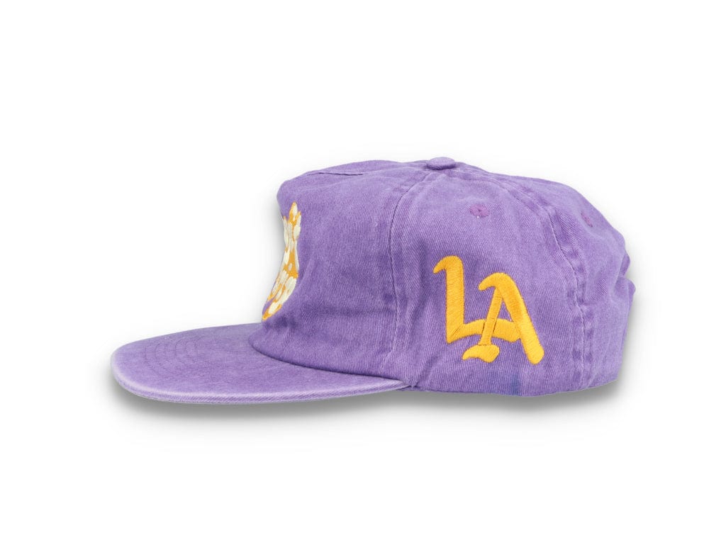 Free & Easy Don't Trip Washed Snapback Hat Purple - LOKK
