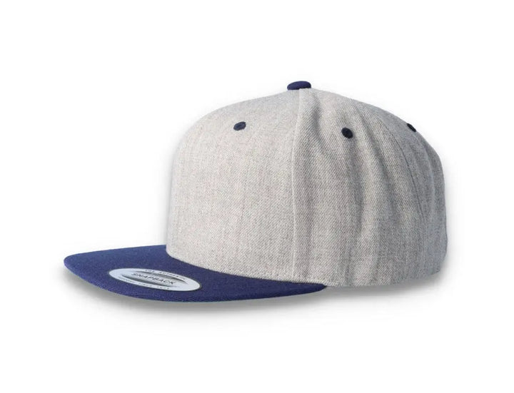Yupoong Classic Snapback 6089MT Heather Grey/Navy - LOKK