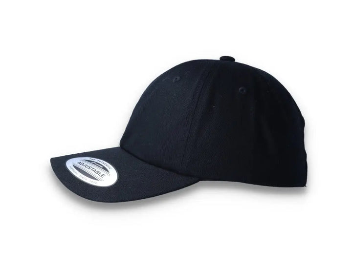 Black Dad Cap Low Profile Cotton Twill - Yupoong 6245CM - LOKK