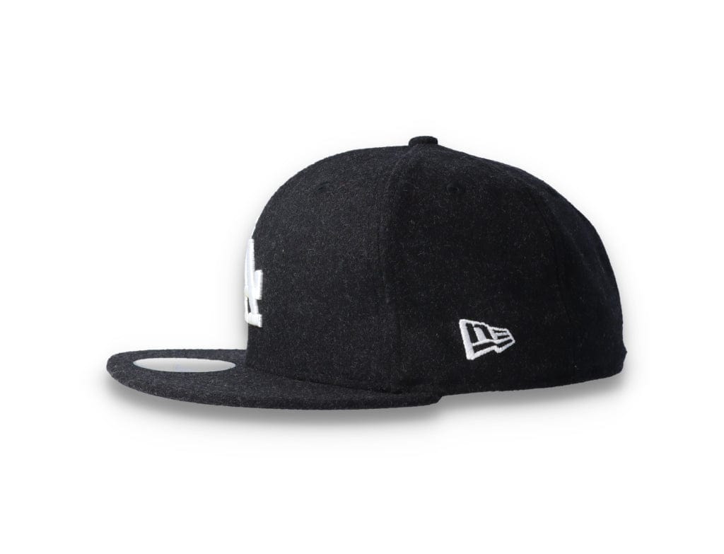 59FIFTY Melton Wool LA Dodgers Black/White - LOKK
