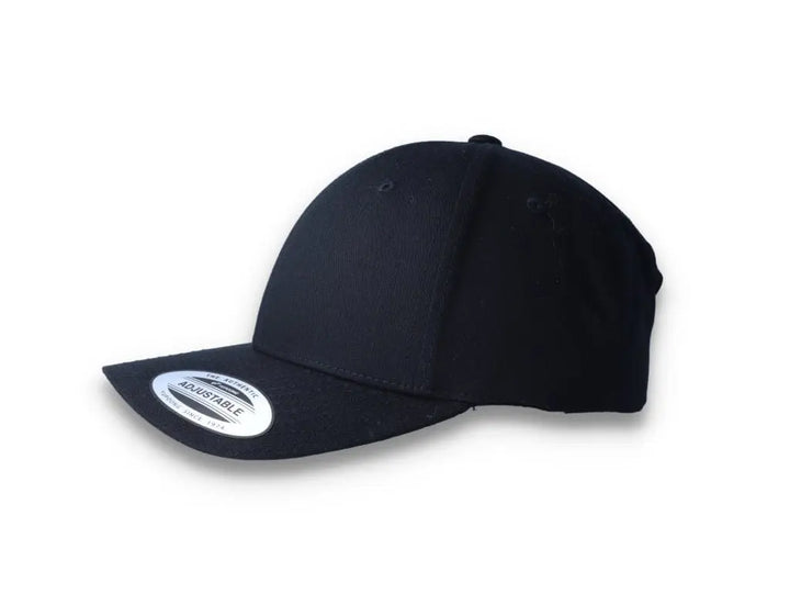 Curved Baseball Cap Snapback Black - Yupoong 7706 - LOKK
