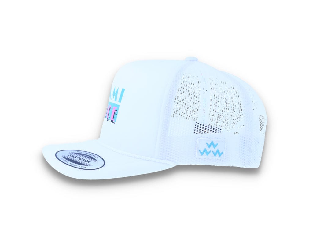 Miami Slice Trucker Cap White - LOKK