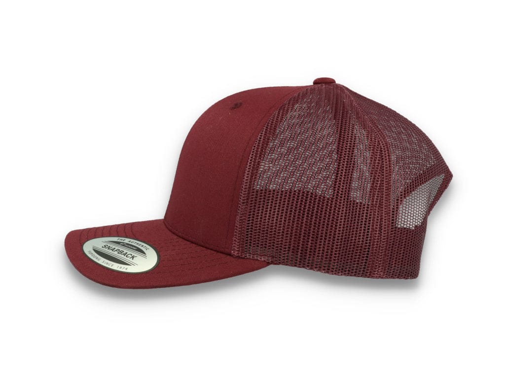 Maroon Trucker Cap Retro - Yupoong 6606 - LOKK