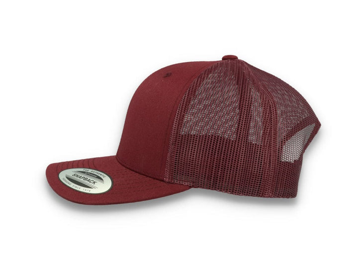 Maroon Trucker Cap Retro - Yupoong 6606 - LOKK