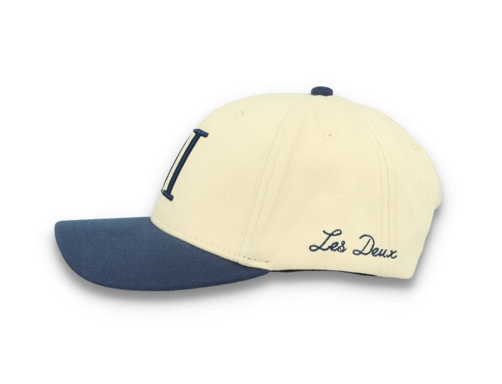 Contrast Baseball Cap Ivory/Dark Navy - LOKK