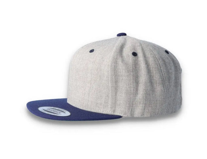Yupoong Classic Snapback 6089MT Heather Grey/Navy - LOKK