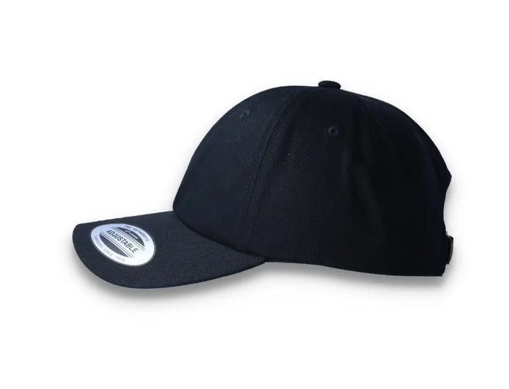 Black Dad Cap Low Profile Cotton Twill - Yupoong 6245CM - LOKK