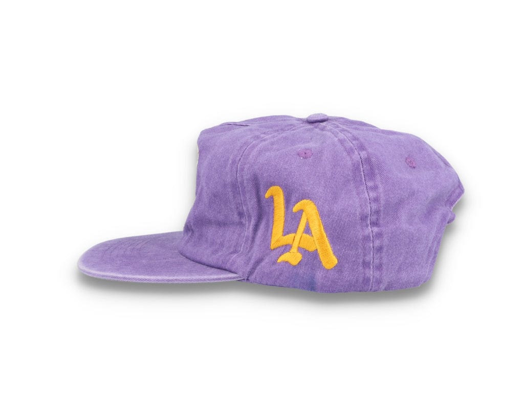 Free & Easy Don't Trip Washed Snapback Hat Purple
