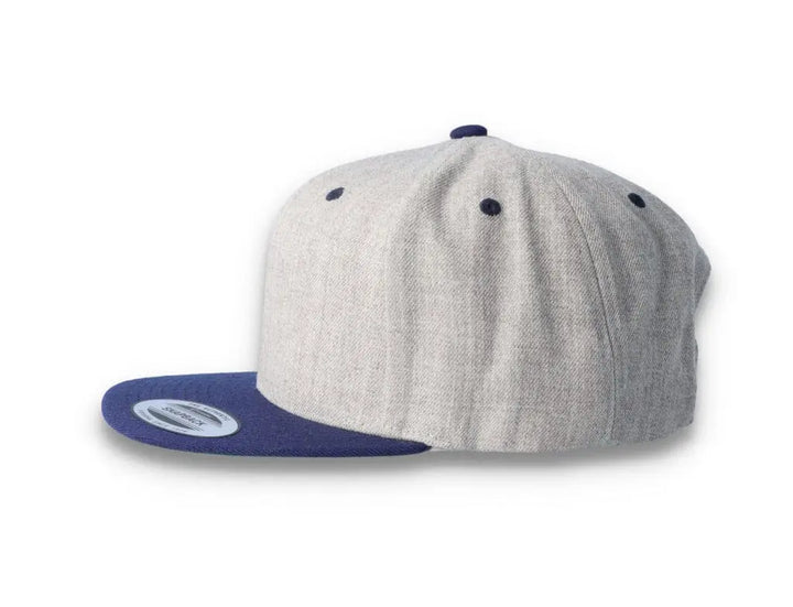 Yupoong Classic Snapback 6089MT Heather Grey/Navy - LOKK