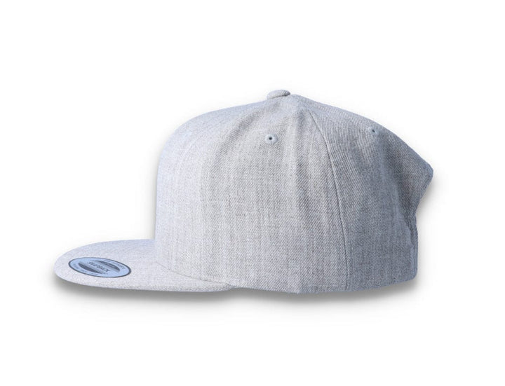 Heather Grey Snapback Cap - Yupoong 6089M - LOKK