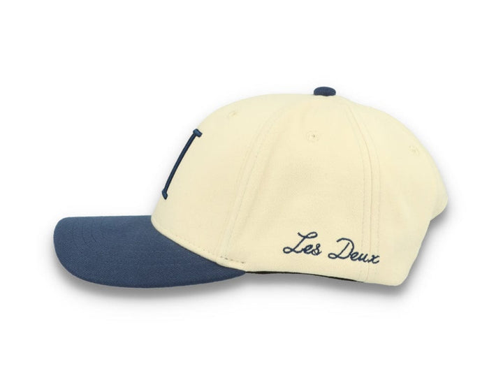 Contrast Baseball Cap Ivory/Dark Navy - LOKK