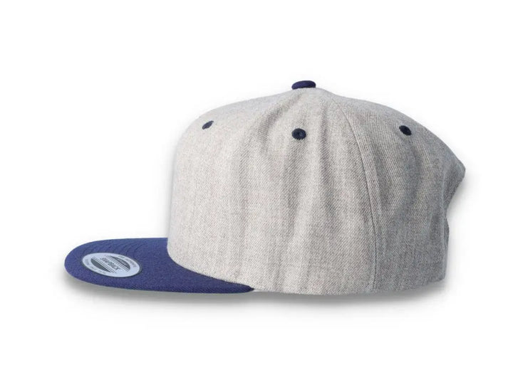 Yupoong Classic Snapback 6089MT Heather Grey/Navy - LOKK
