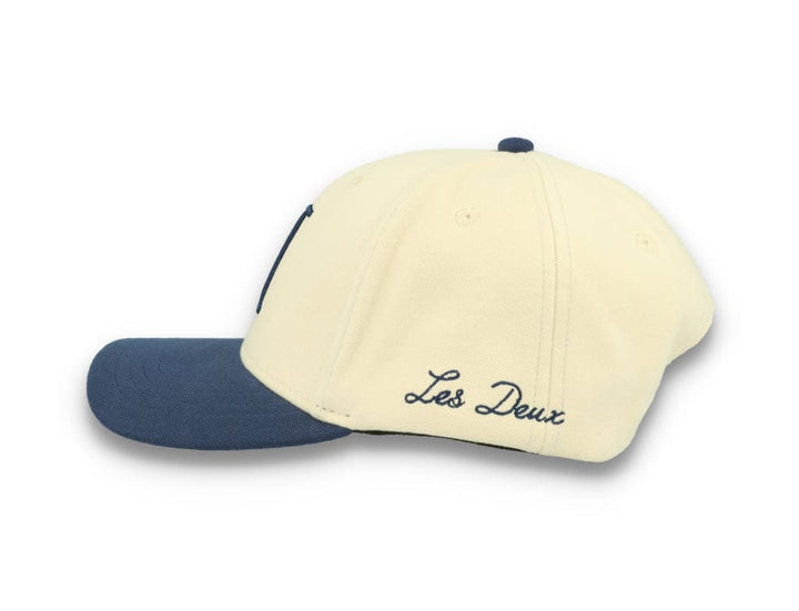 Contrast Baseball Cap Ivory/Dark Navy - LOKK