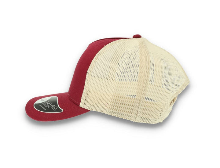 Trucker Cap Burgundy/Stone Atlantis Rapper Cotton - LOKK