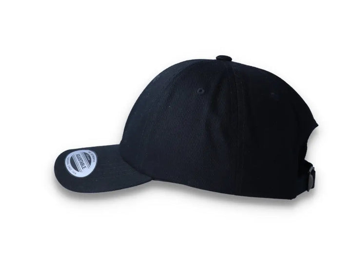 Black Dad Cap Low Profile Cotton Twill - Yupoong 6245CM - LOKK
