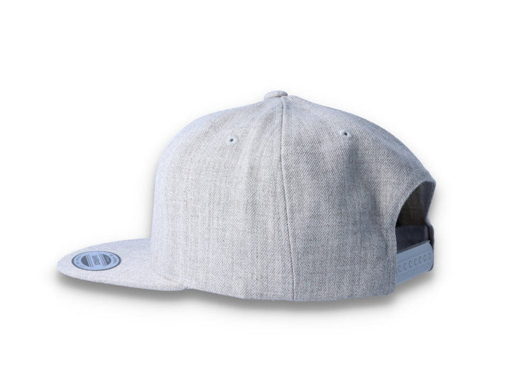 Heather Grey Snapback Cap - Yupoong 6089M - LOKK