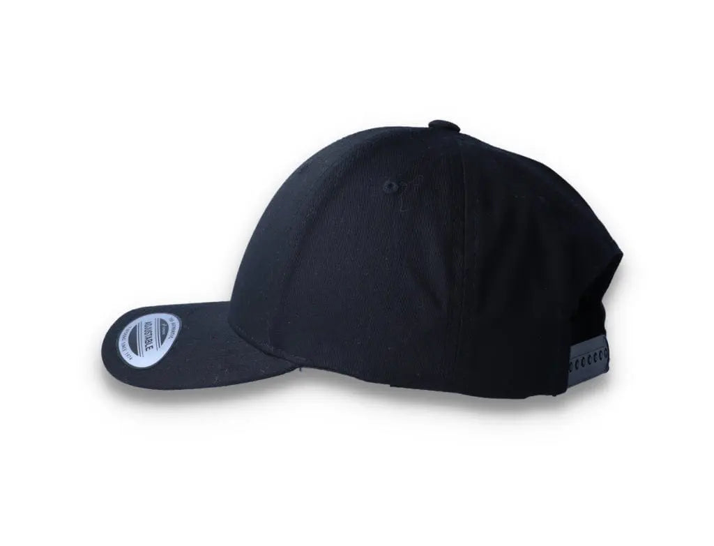 Curved Baseball Cap Snapback Black - Yupoong 7706 - LOKK