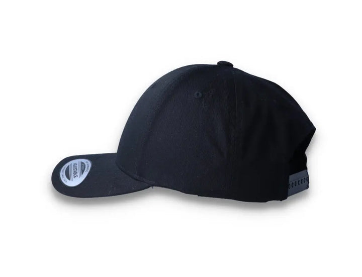 Curved Baseball Cap Snapback Black - Yupoong 7706 - LOKK