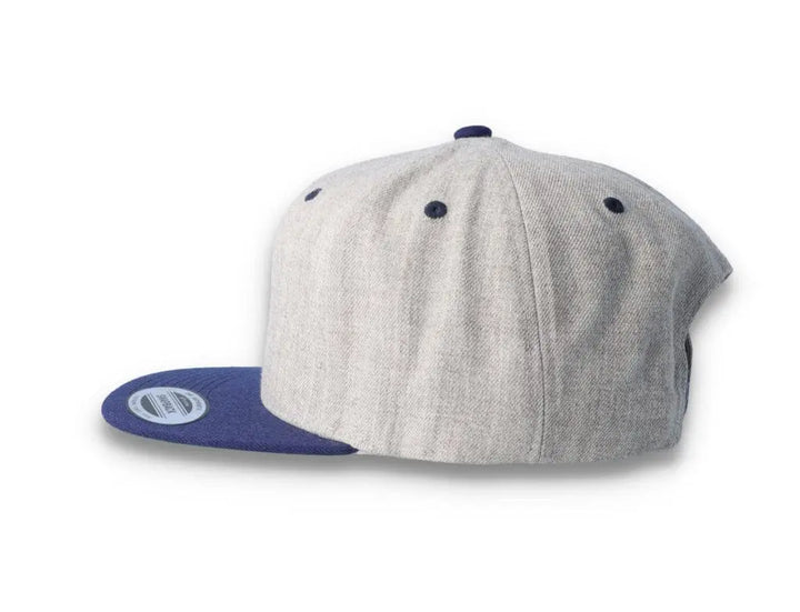 Yupoong Classic Snapback 6089MT Heather Grey/Navy - LOKK