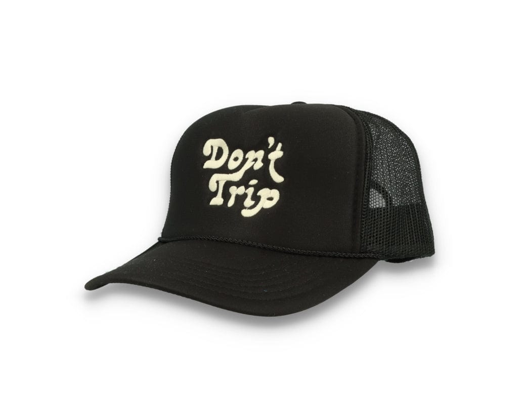 Trucker Cap Free & Easy Don't Trip Black/Black - LOKK