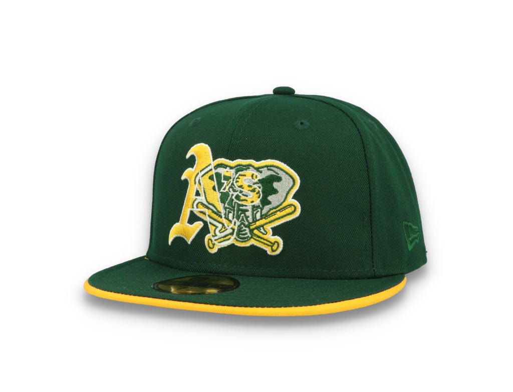 59FIFTY Team Colour Split Oakland Athletics Dark Green - LOKK