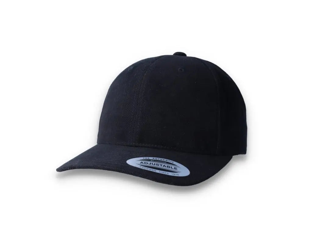 Black Velcro Cap - Twill Baseball - Yupoong 6363V - LOKK