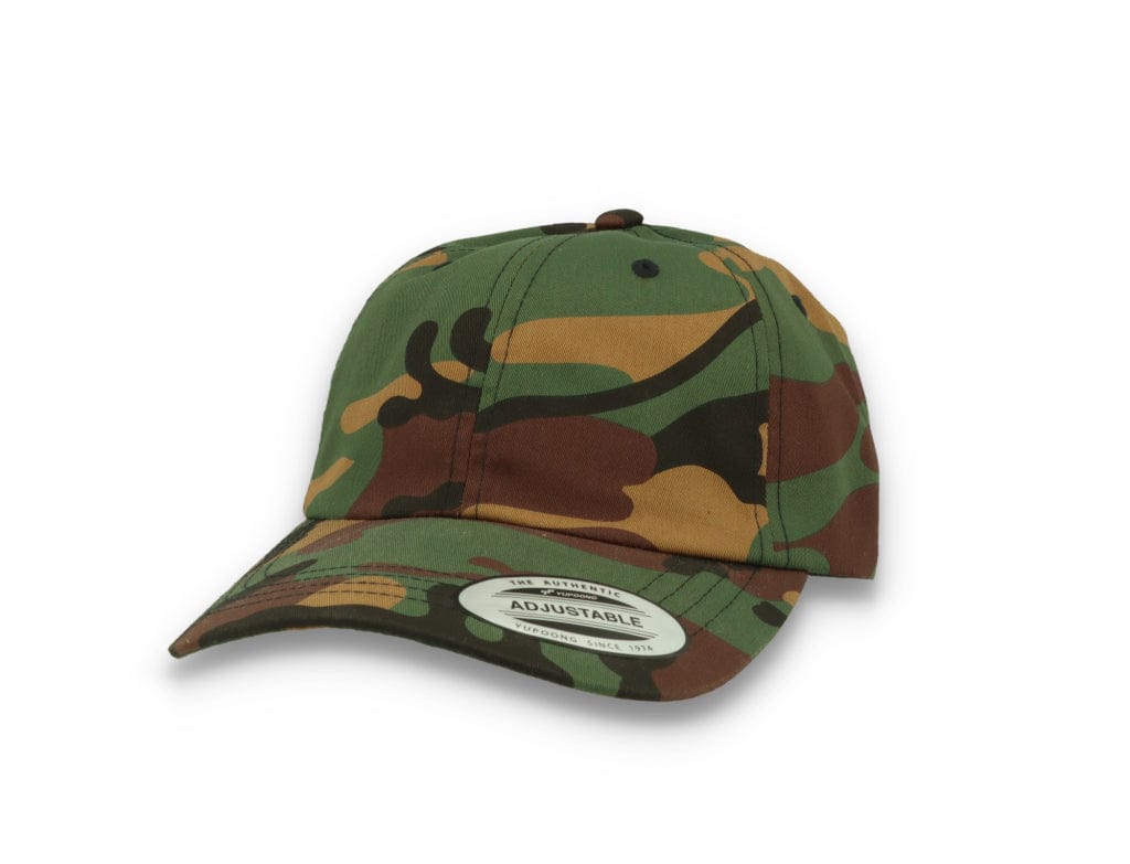 Low Profile Camo Cotton Cap 6245CM Woodland Camo - LOKK