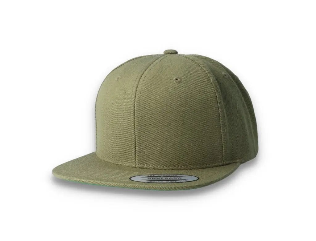 Olive Green Snapback Cap - Yupoong 6089M - LOKK