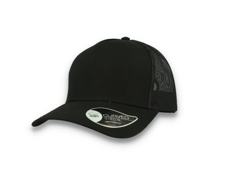 Trucker Cap Black/Black Atlantis Rapper Cotton - LOKK