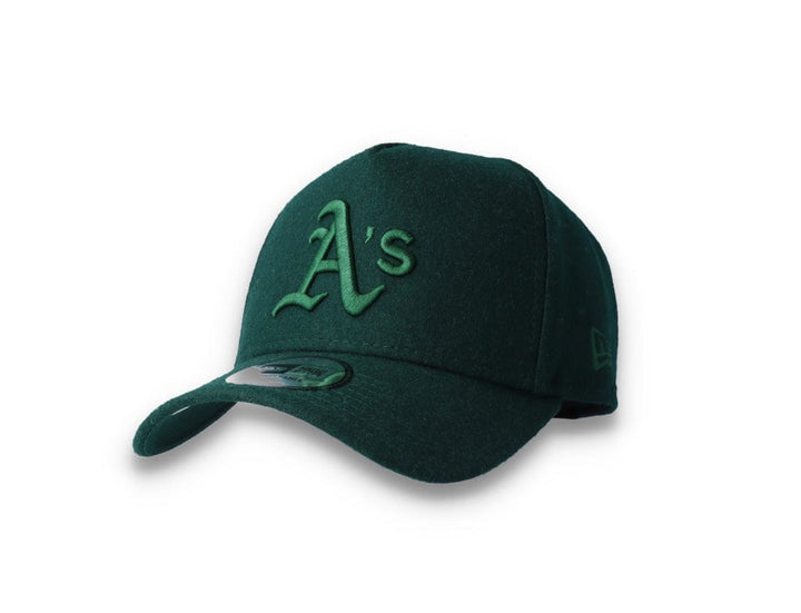 9FORTY A-Frame Melton Wool Oakland Athletics Dark Green - LOKK