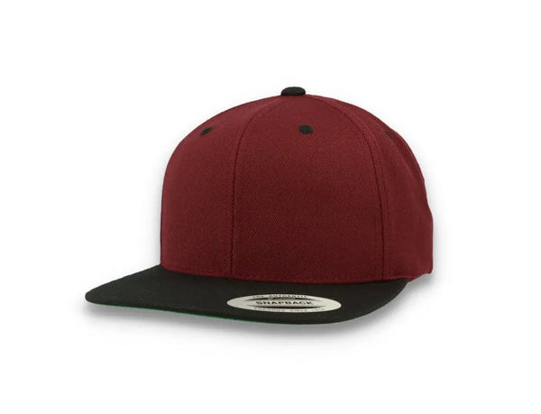 Yupoong Classic Snapback 6089MT Maroon/Black - LOKK