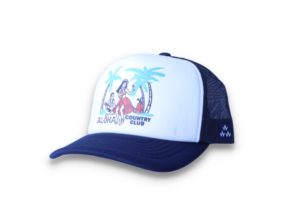 Trucker Cap Aloha Club White/Navy - LOKK