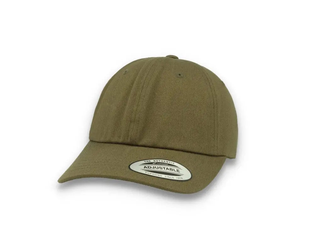 Buck Green Dad Cap Low Profile Cotton Twill - Yupoong 6245CM Buck - LOKK